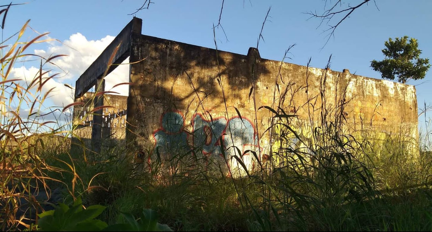 Remanescente do edifício do corpo de bombeiros